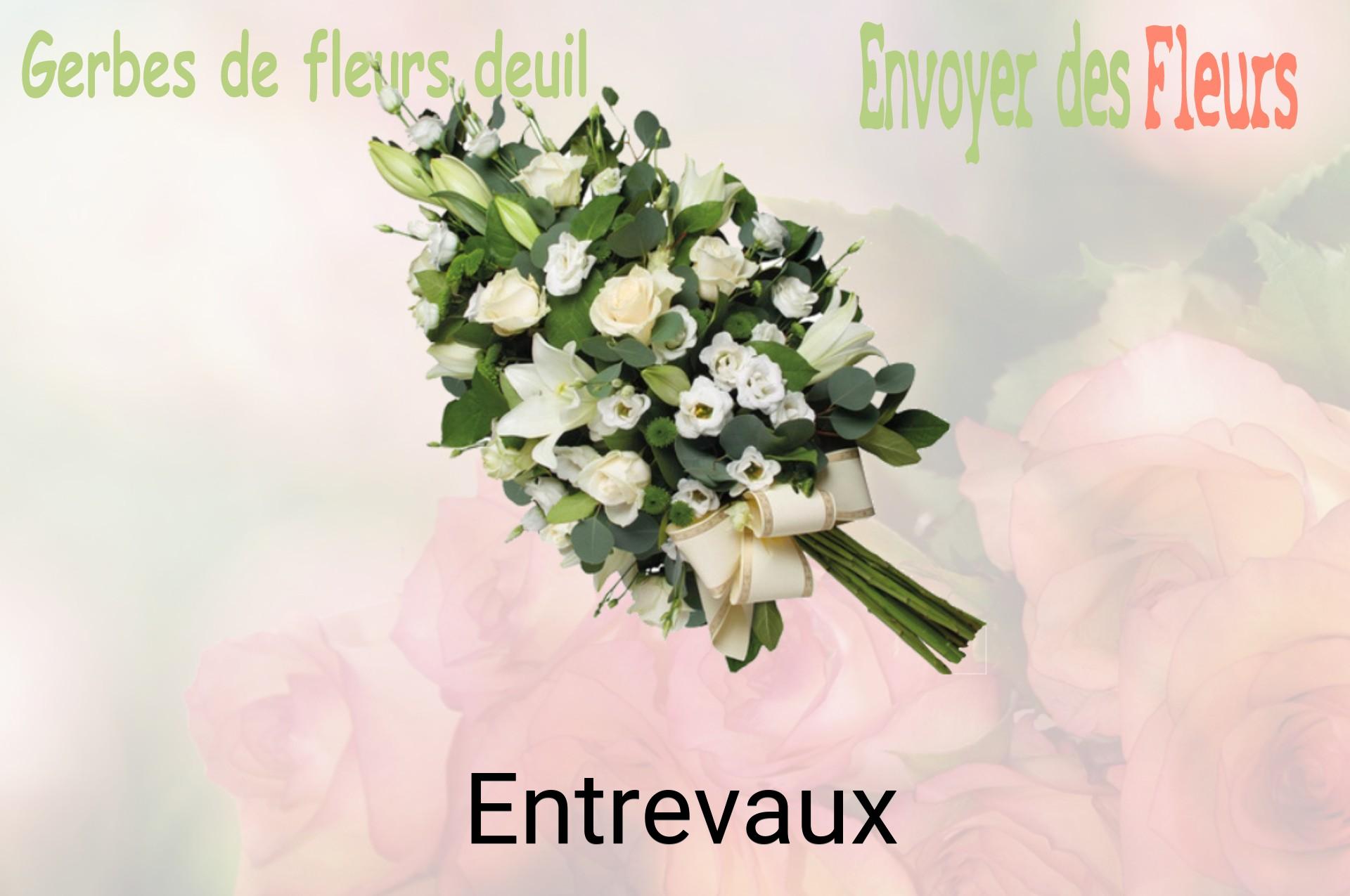 Gerbe de fleurs de deuil livrée à Entrevaux